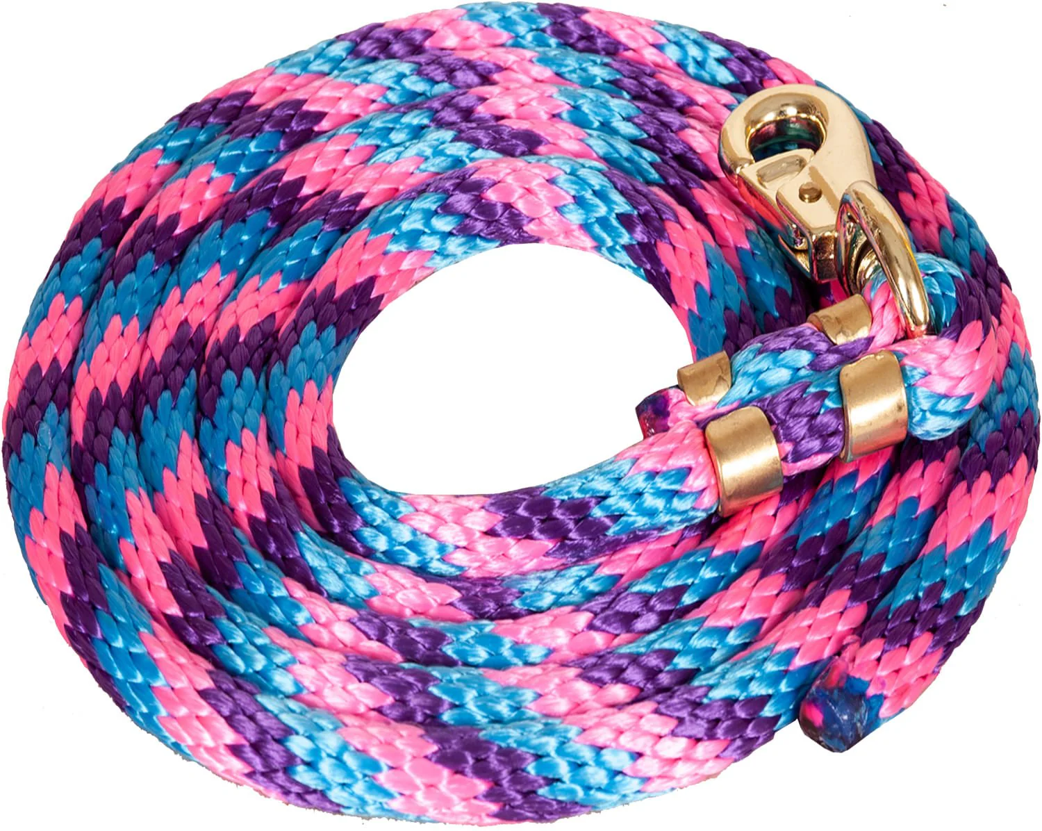 Mustang Poly Colorful Lead Rope, Bull Snap - Pet's Shop