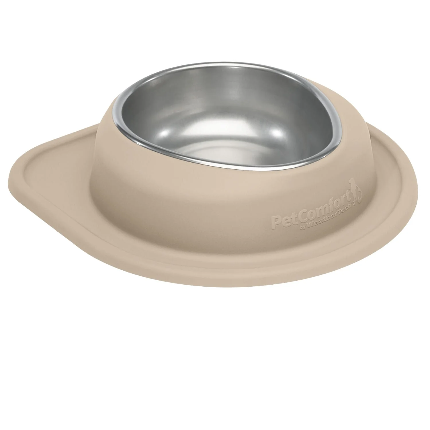 WeatherTech Single Low Pet Feeding System, Stainless Steel - Pet's Shop