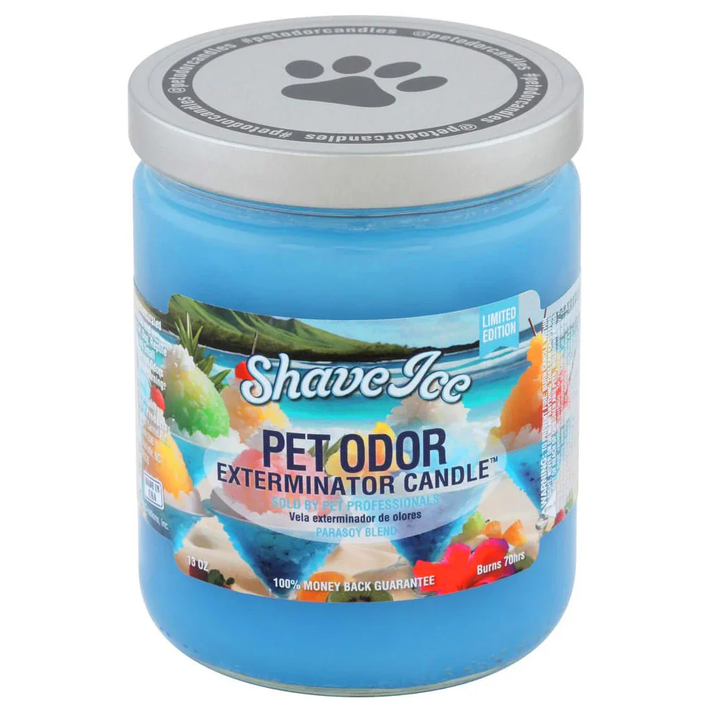 Pet Odor Exterminator Candle, Shave Ice, 13 oz - Pet's Shop