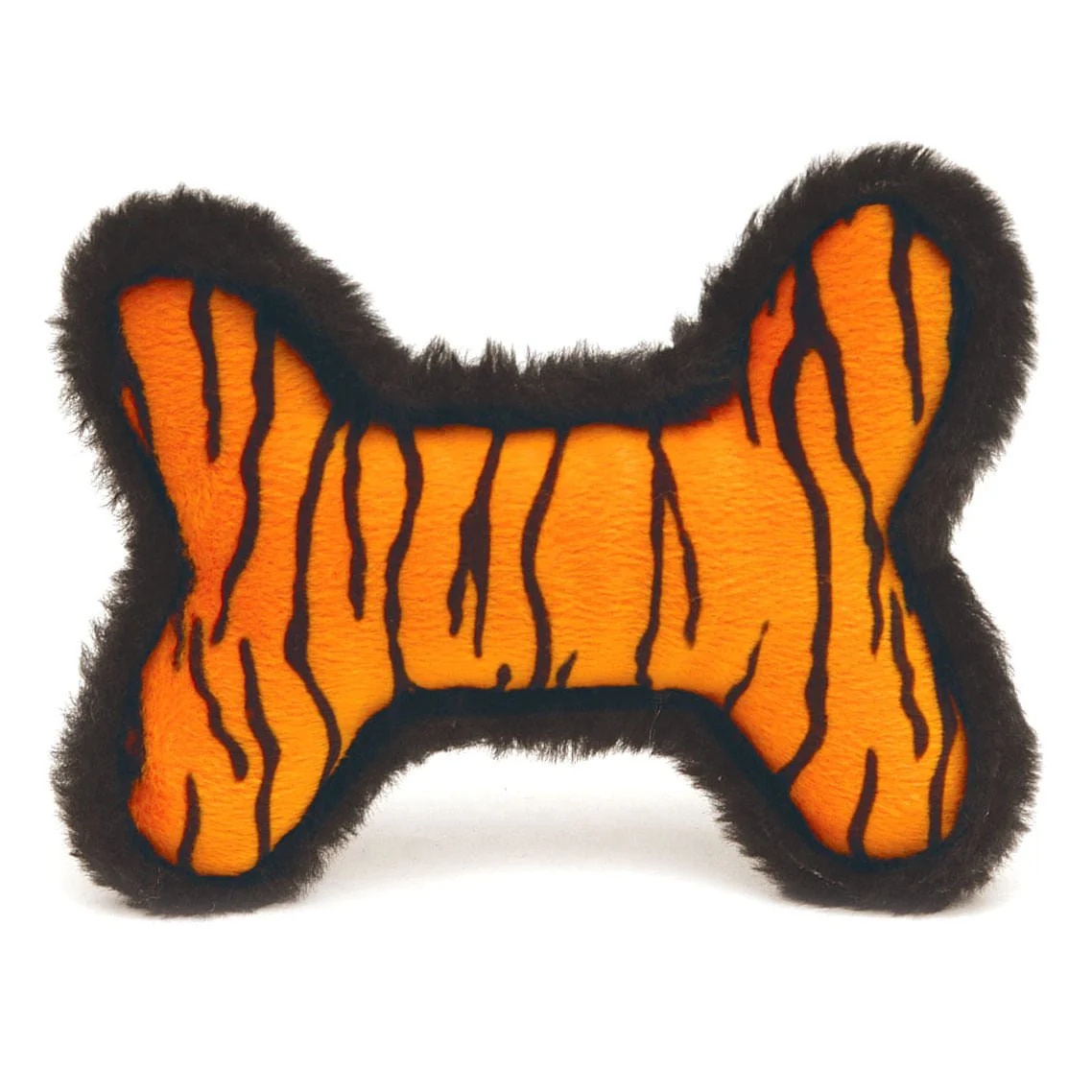 Plush Tiger Skin Bone Squeaky Toy - Pet's Shop