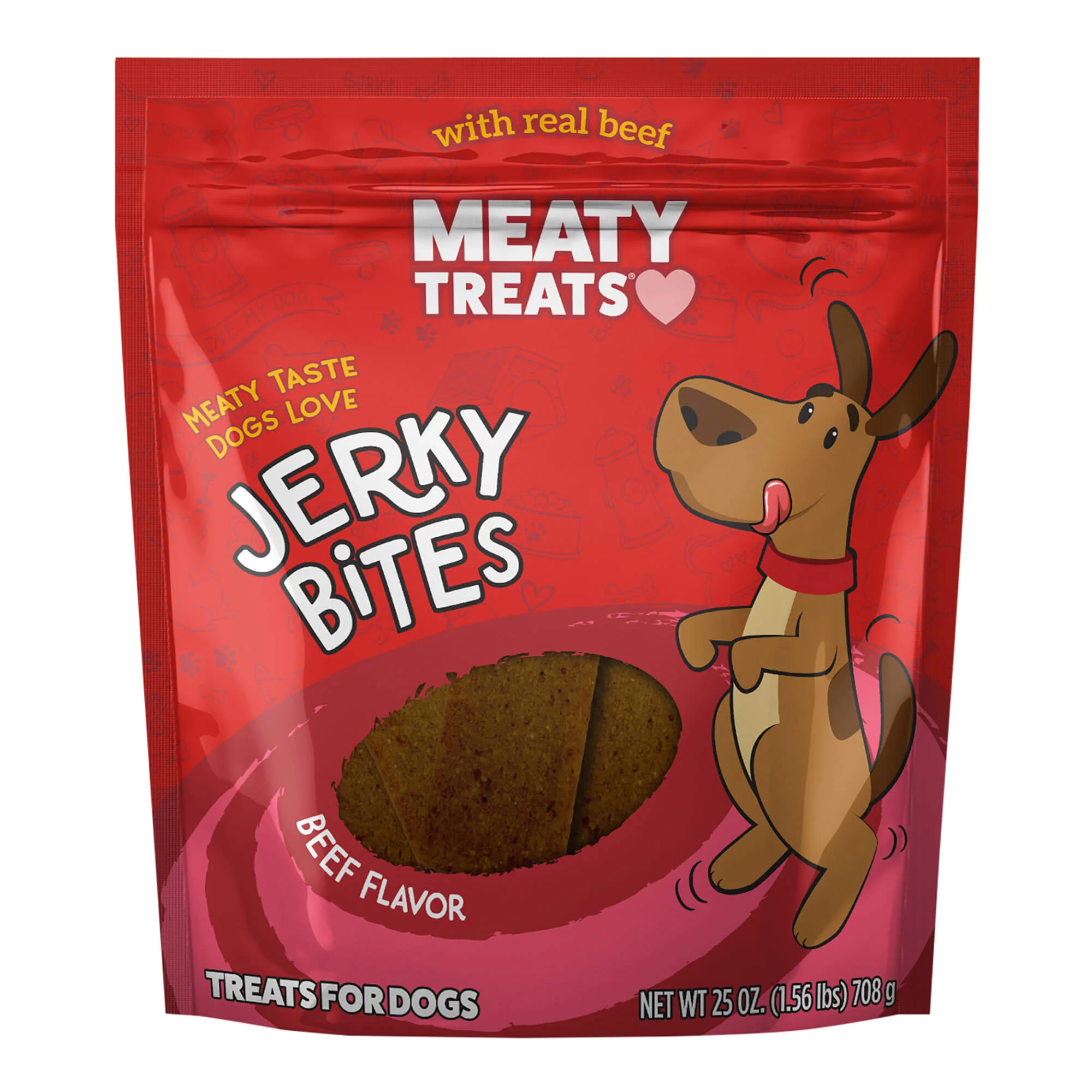 Meaty Treats Beef Jerky Bites, 25 oz - Pet's Shop