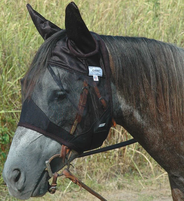 Cashel Crusader Quiet-Ride Fly Mask with Ears - Pet's Shop