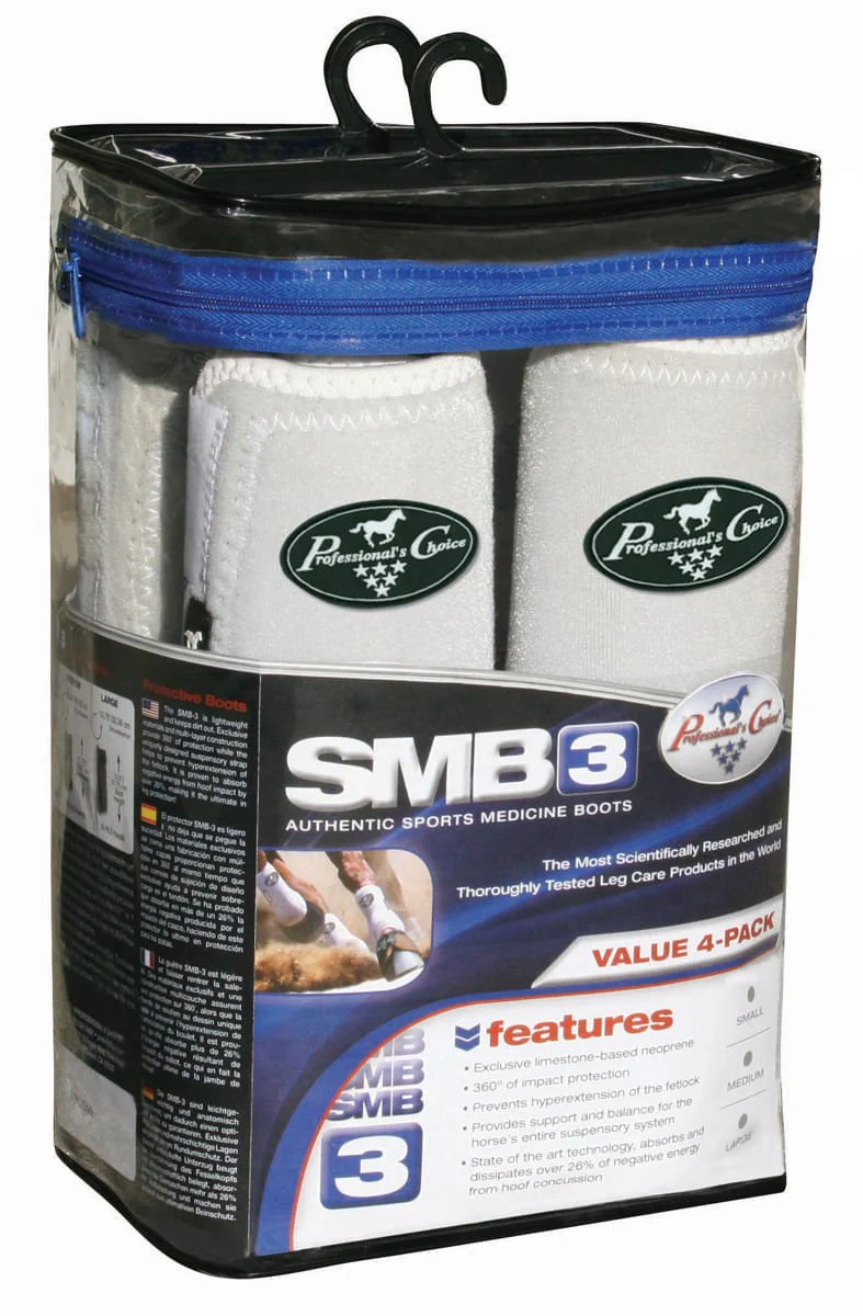 Professional's Choice SMB 3 Spots Medicine Boots for Horses Value Pack (set of 4) - Pet's Shop