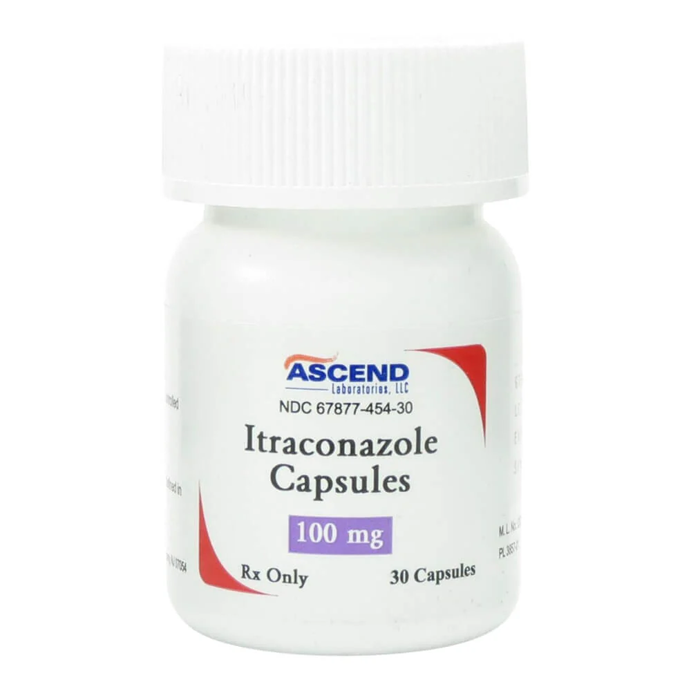 Rx Itraconazole Capsules, 100mg, 30 ct - Pet's Shop