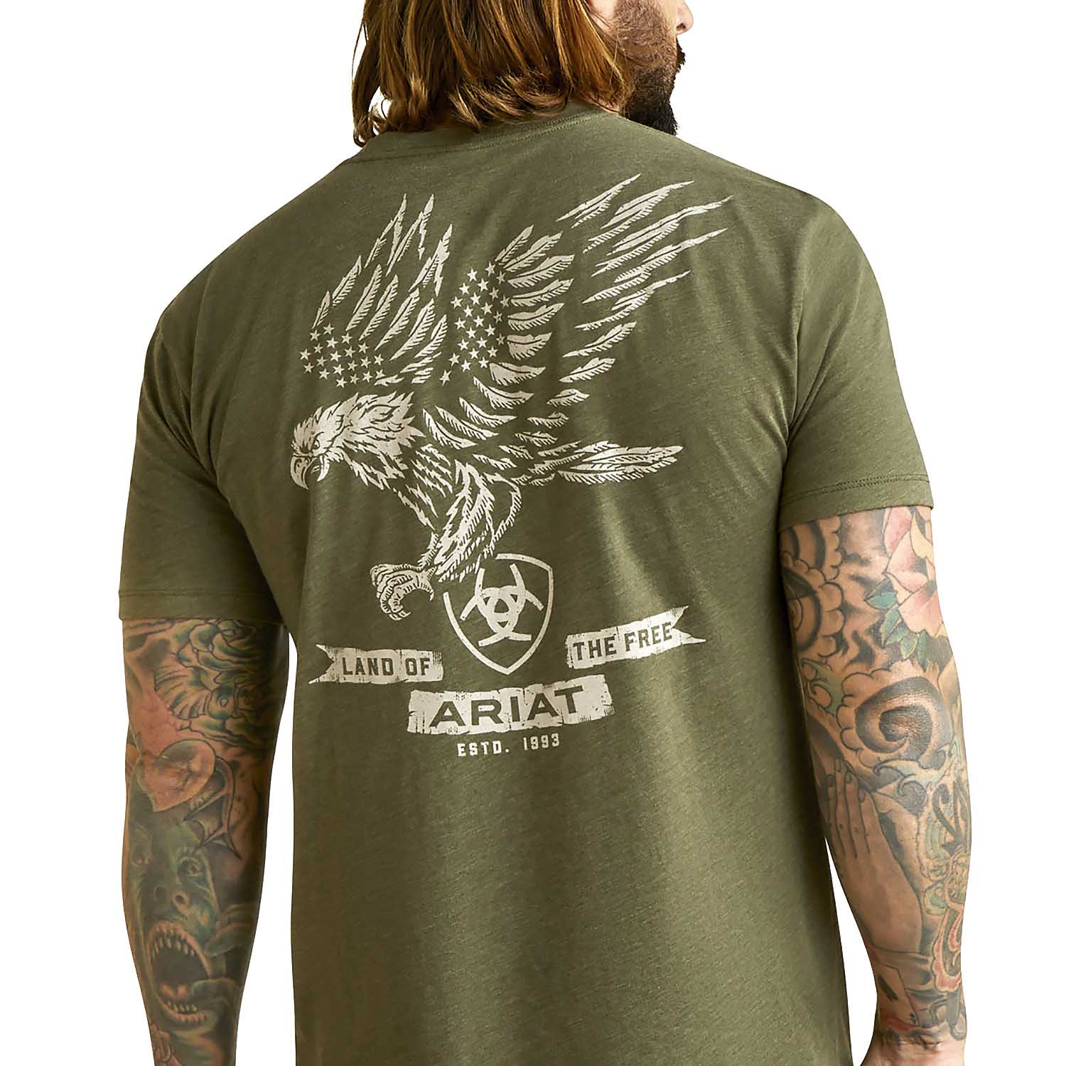 Ariat Men's Fighting Eagles Short Sleeve T-Shirt - Pet's Shop