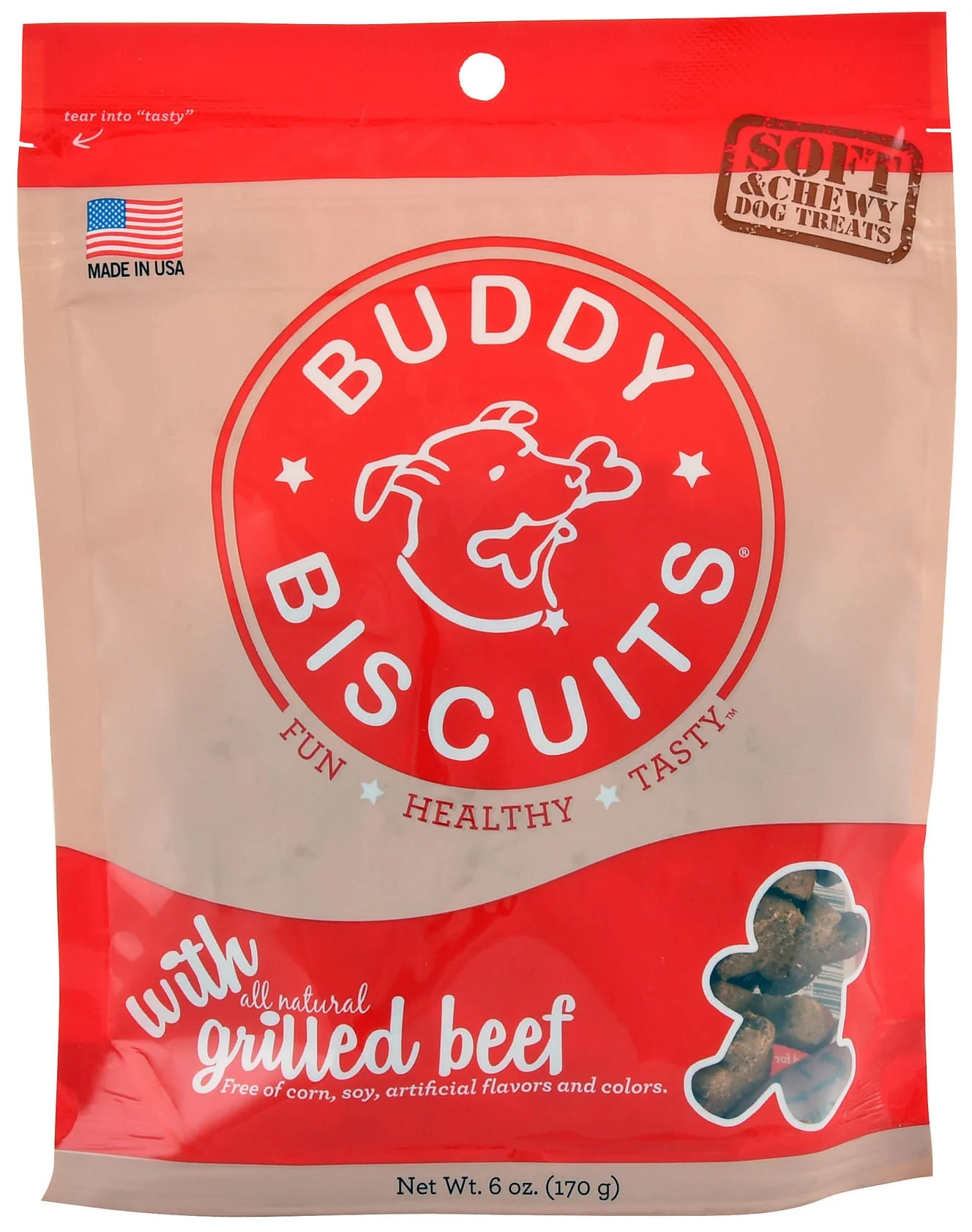 Soft & Chewy Buddy Biscuits, 6 oz - Pet's Shop