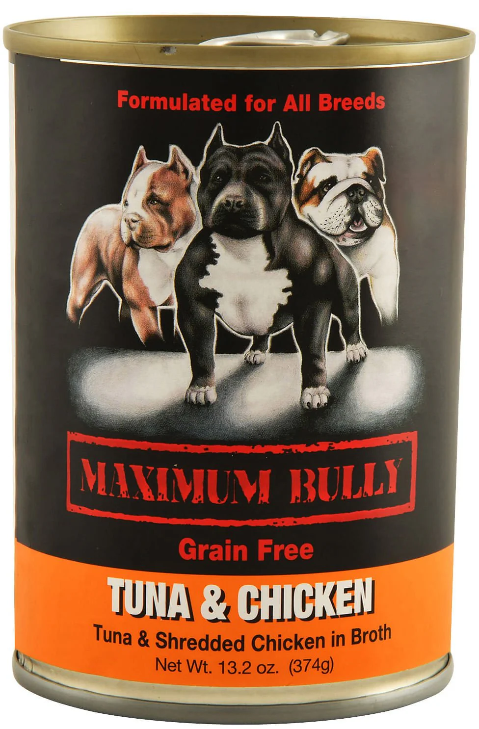 Maximum Bully Tuna & Shredded Chicken in Broth, 13.2 oz - Pet's Shop