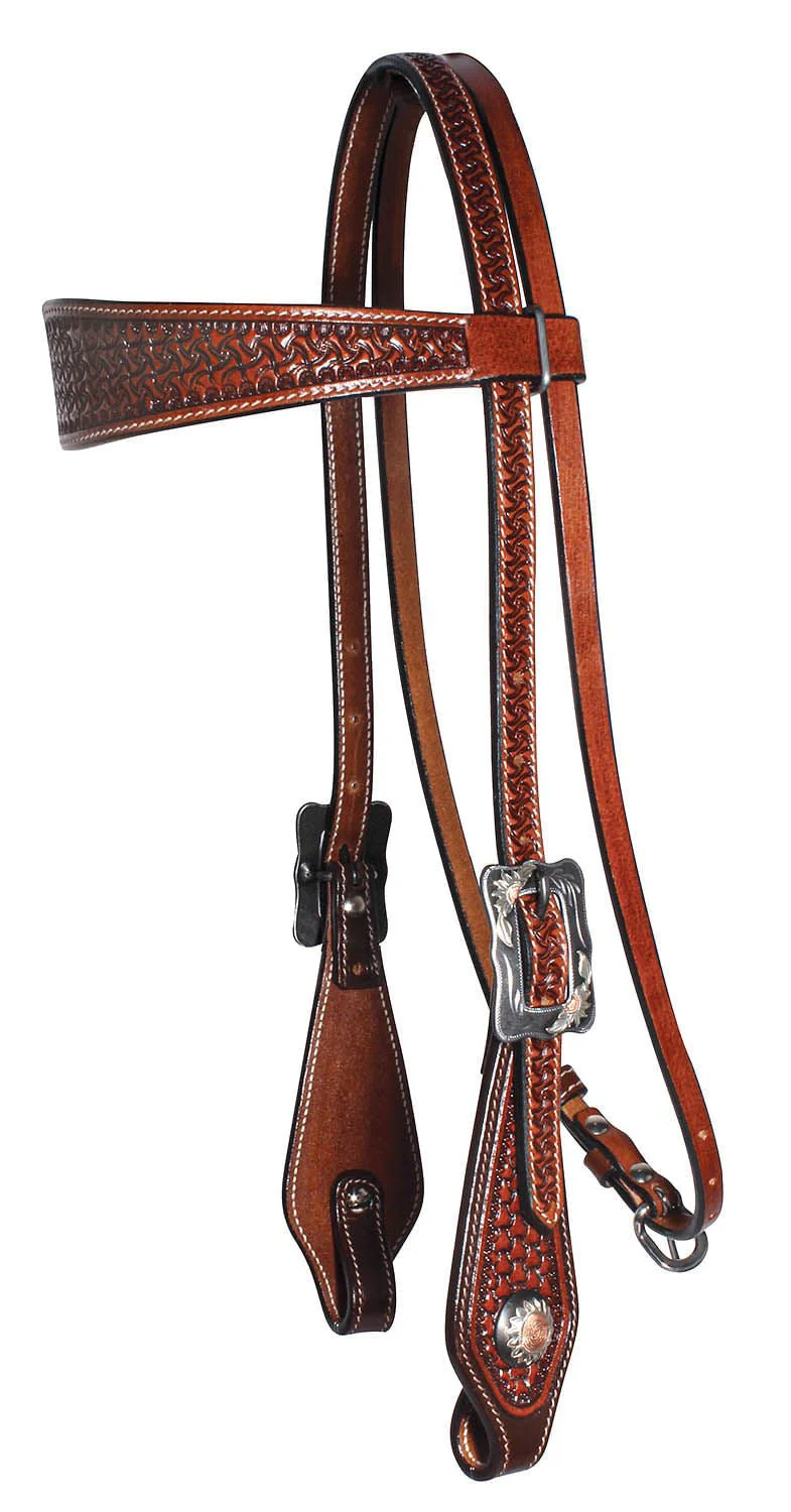 Professional's Choice Chestnut Windmill Browband Headstall - Pet's Shop
