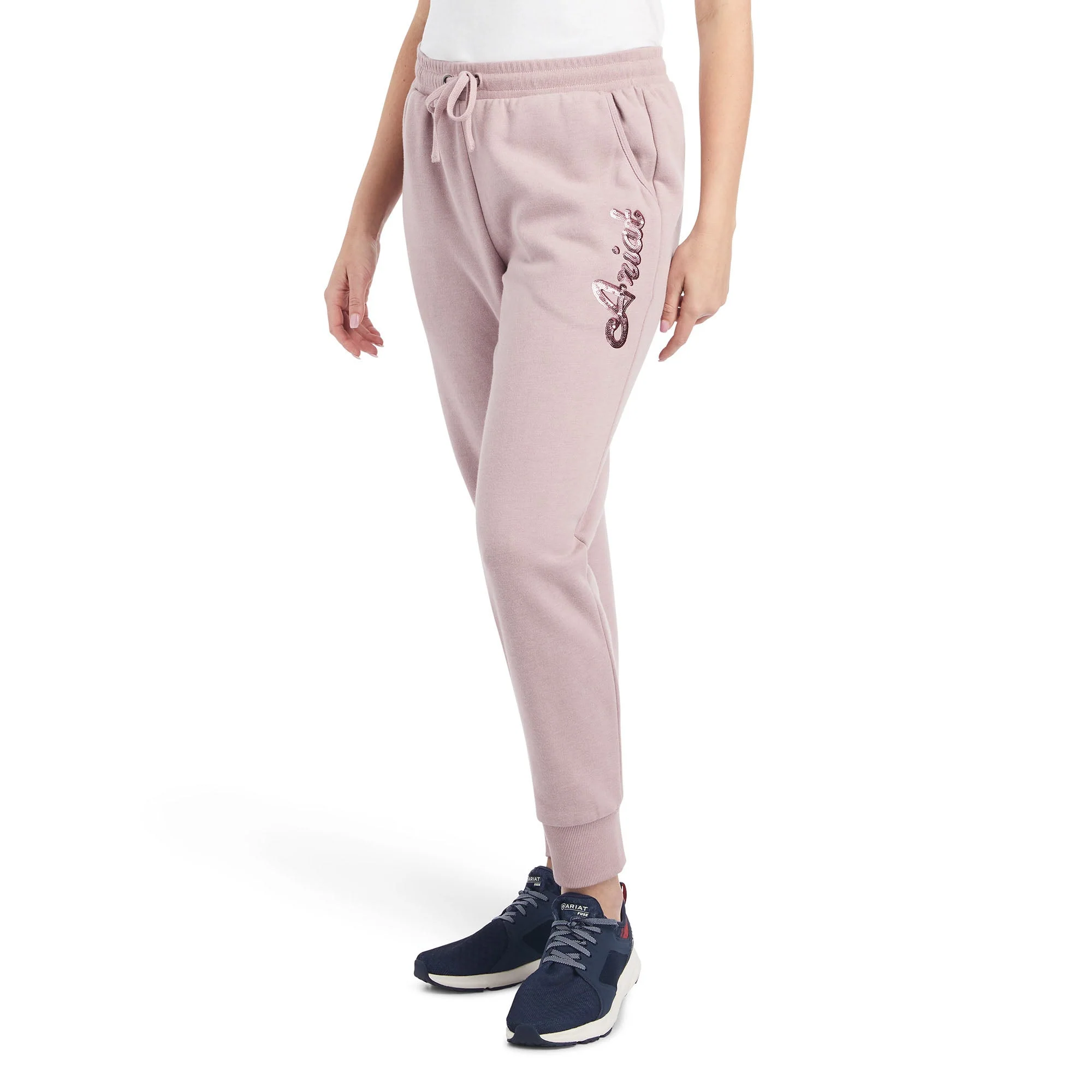 Ariat Women's Real Sweatpant Joggers, Rose Heather - Pet's Shop