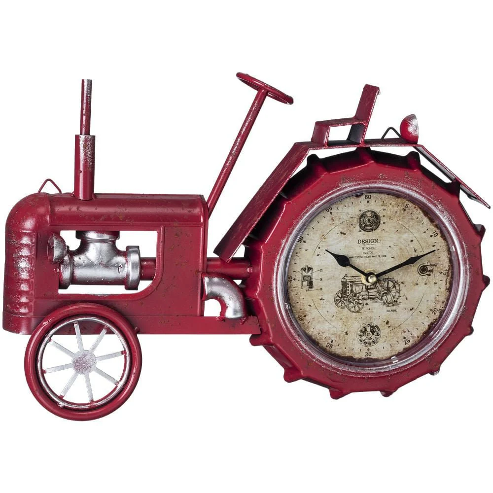 Red Tractor Wall Clock - Pet's Shop