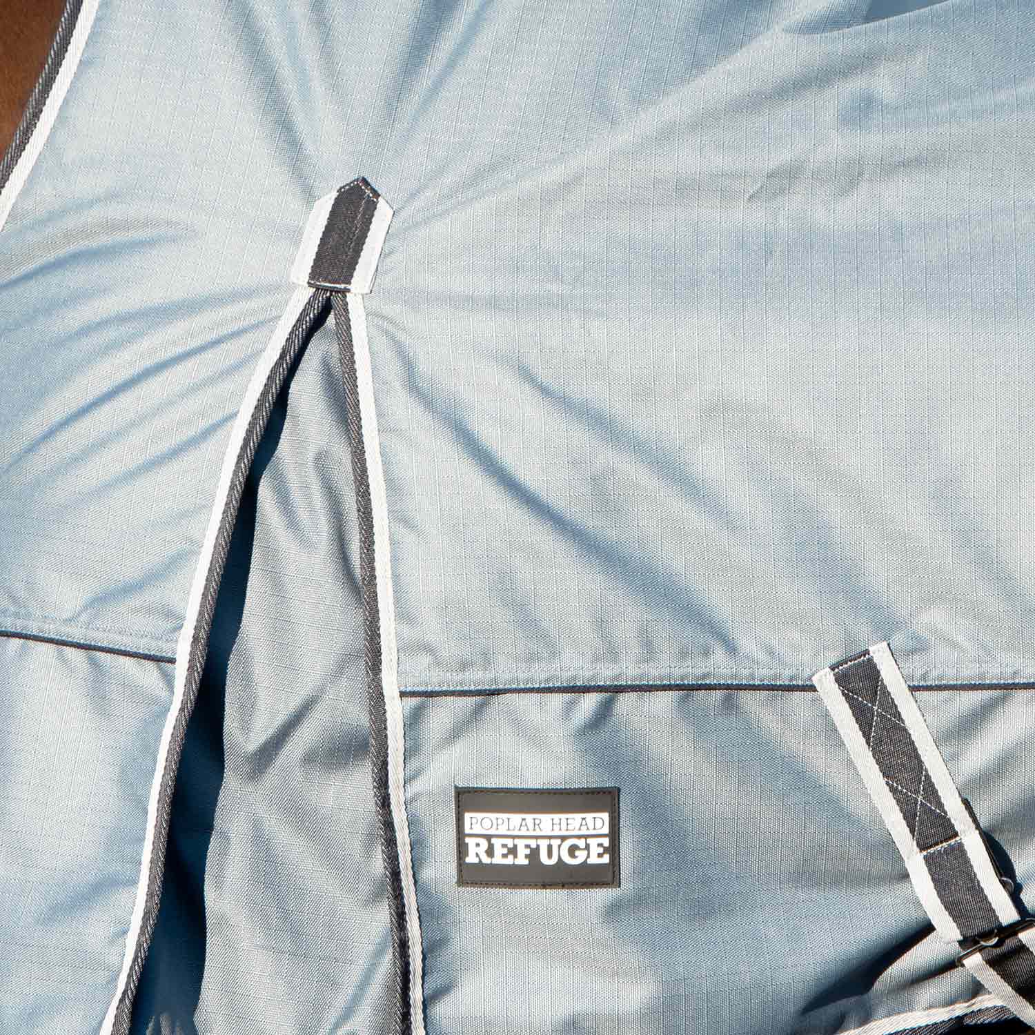 Poplar Head Refuge 1200 Denier Turnout Blanket with High Neck, 240 Gram, Hamilton Blue - Pet's Shop