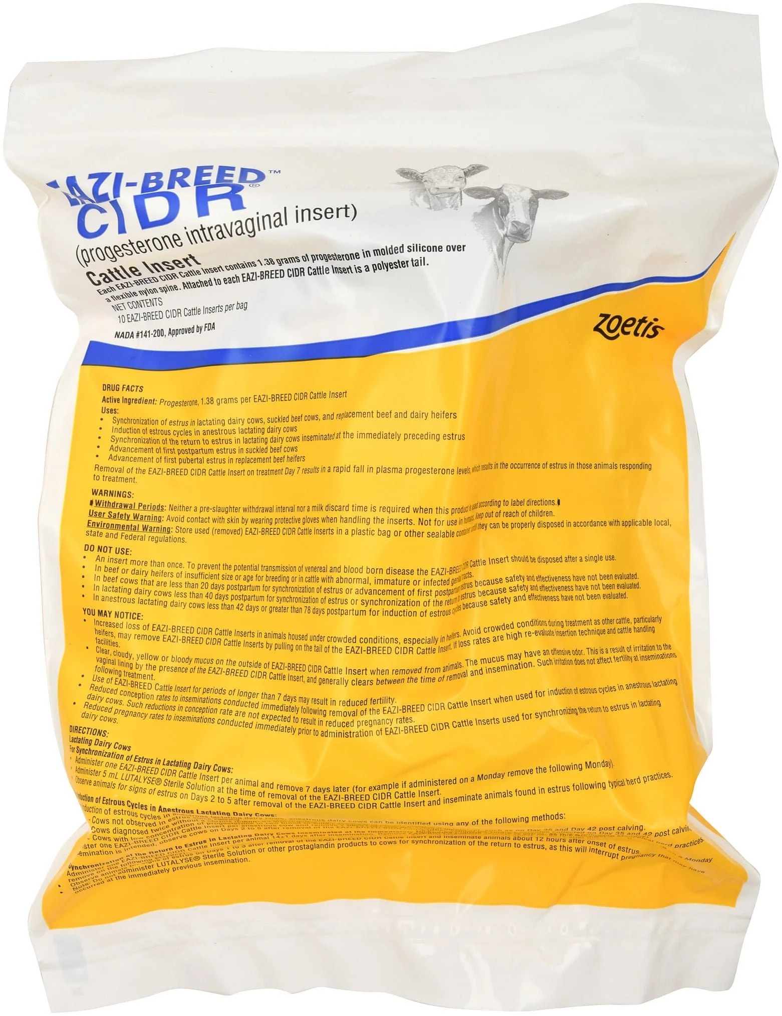 Eazi-Breed CIDR Cattle Inserts (Applicator sold separate) - Pet's Shop