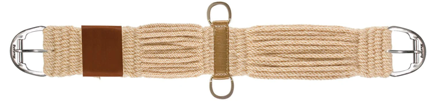 Mustang Mohair Pro-Roller Straight Cinch, Brown - Pet's Shop