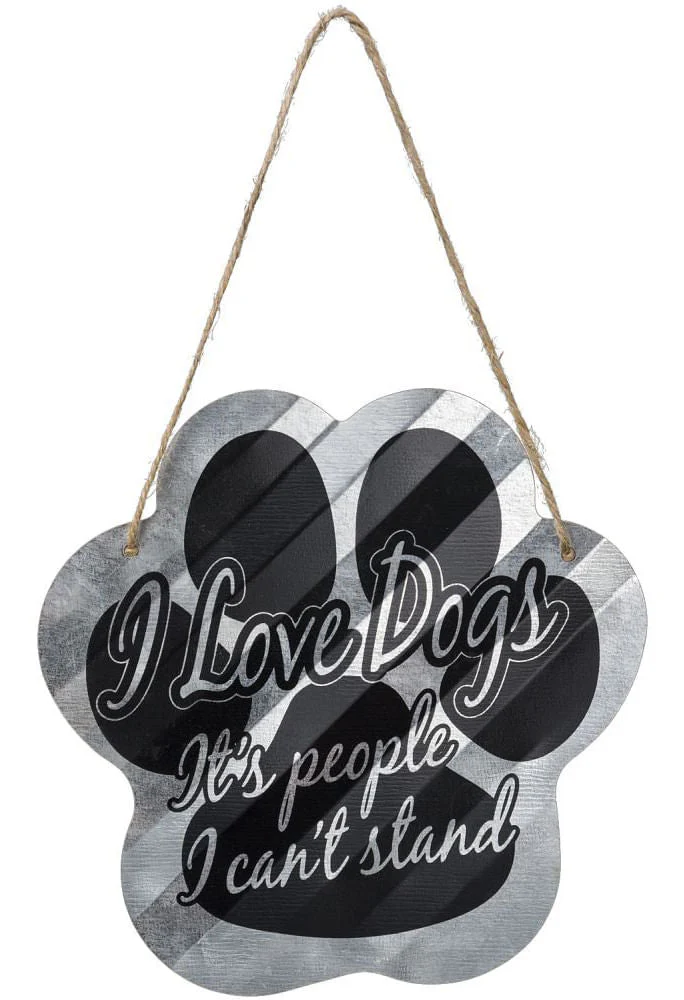 Dog Paw or Bone Print Sign - Pet's Shop