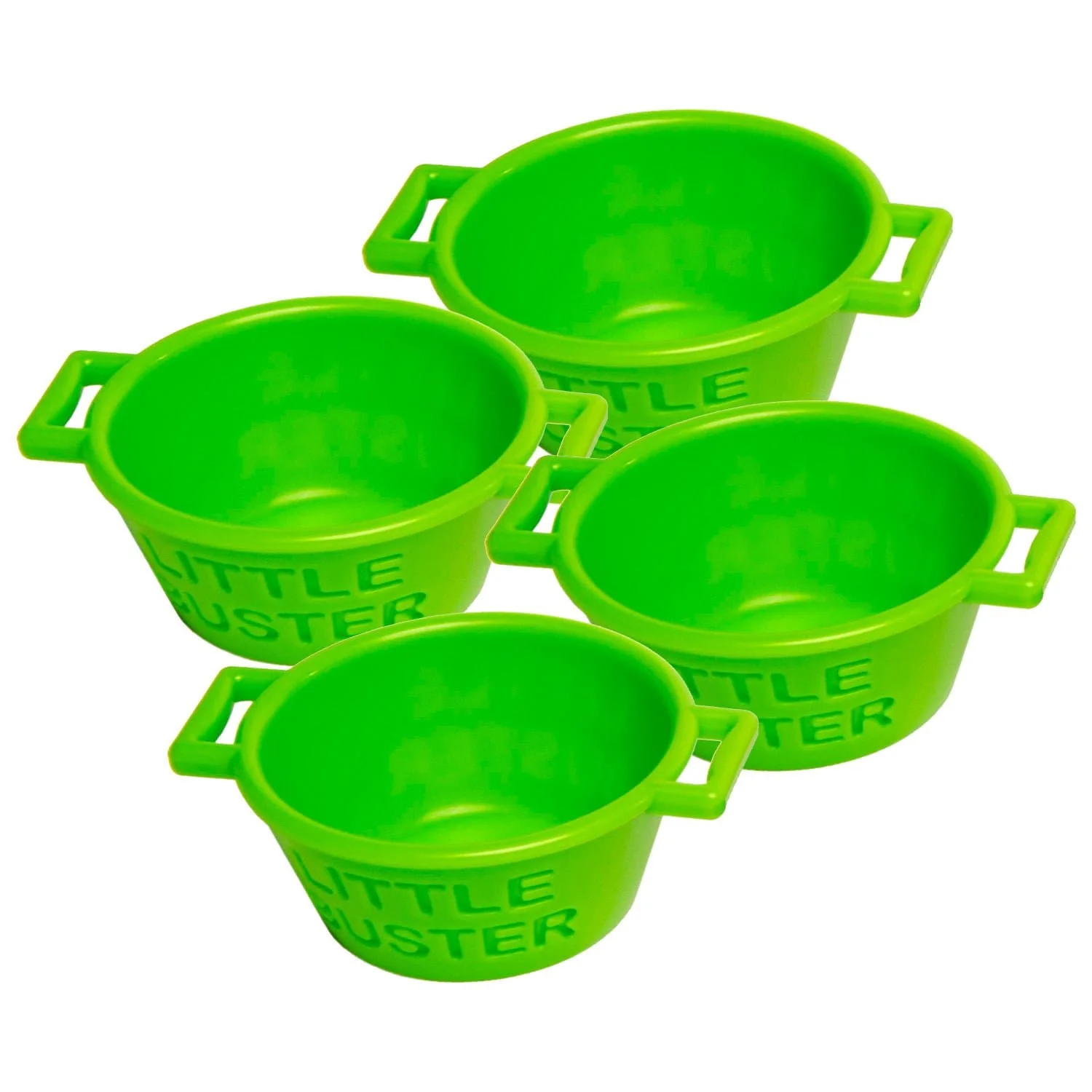 Little Buster Feed Pans, Green, 4 pk - Pet's Shop