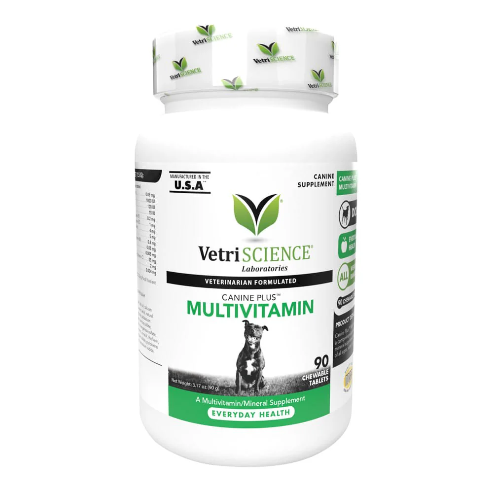 Canine Plus Multivitamin Formula for Dogs, 90 Chewable Tablets - Pet's Shop