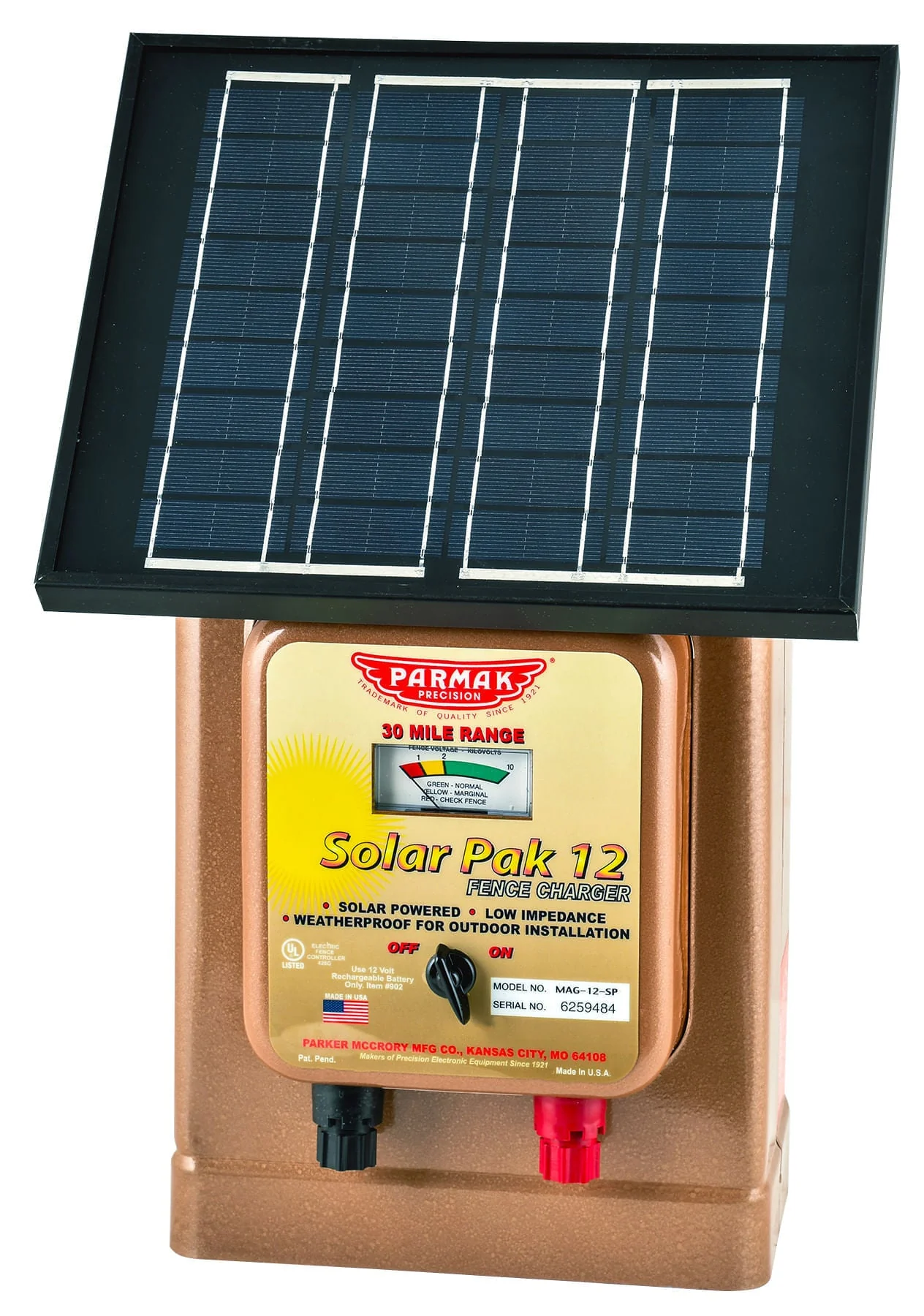 Parmak Solar-Pak 12 Fence Charger - Pet's Shop