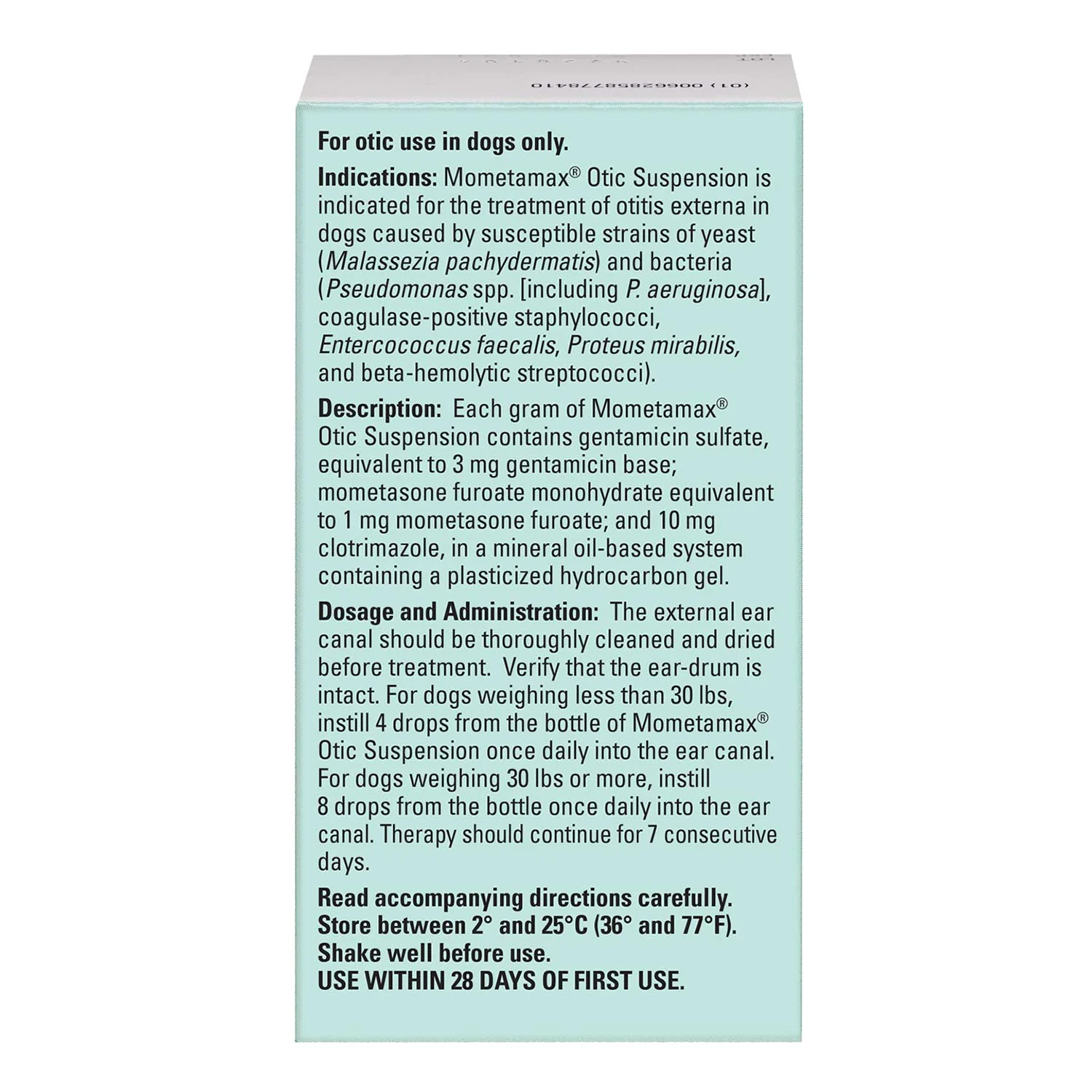 Rx Mometamax Otic Suspension for Dogs - Pet's Shop