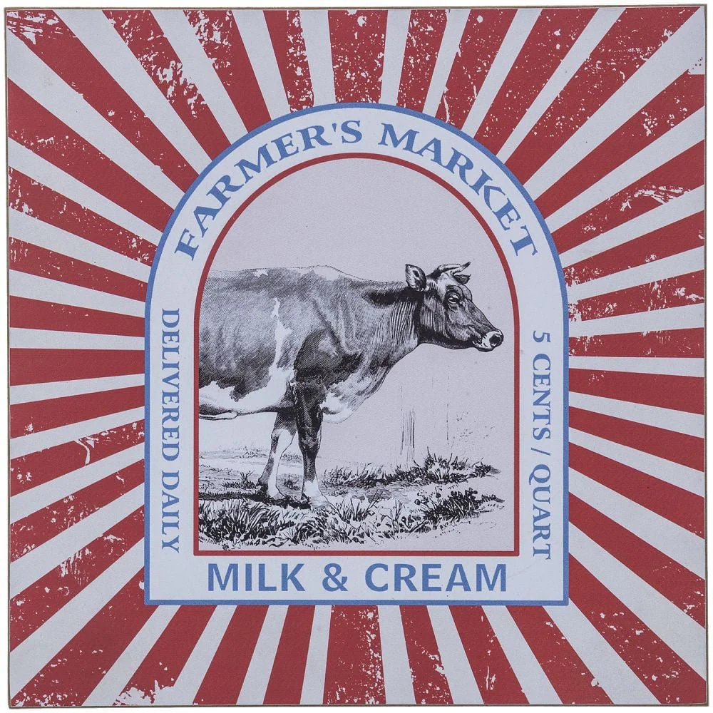 Farmer's Market Milk & Cream Wall Hanging - Pet's Shop