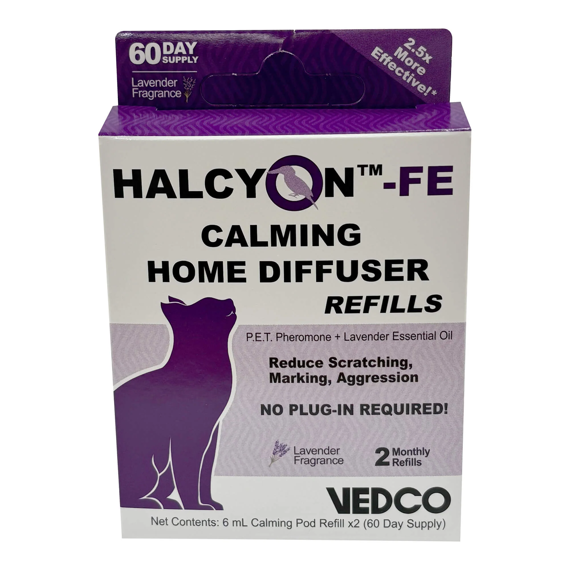 Halcyon FE Calming Home Diffuser for Cats Refill, 2 pk - Pet's Shop