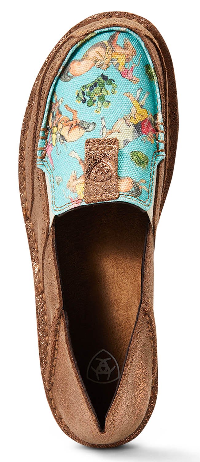 Ariat Women's Cruiser, Copper Metallic/Bucking Turquoise - Pet's Shop