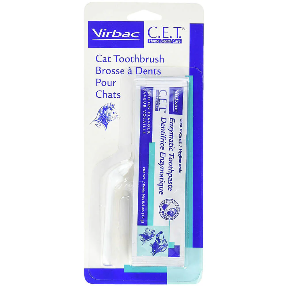 C.E.T. Cat Toothbrush with Poultry Toothpaste - Pet's Shop