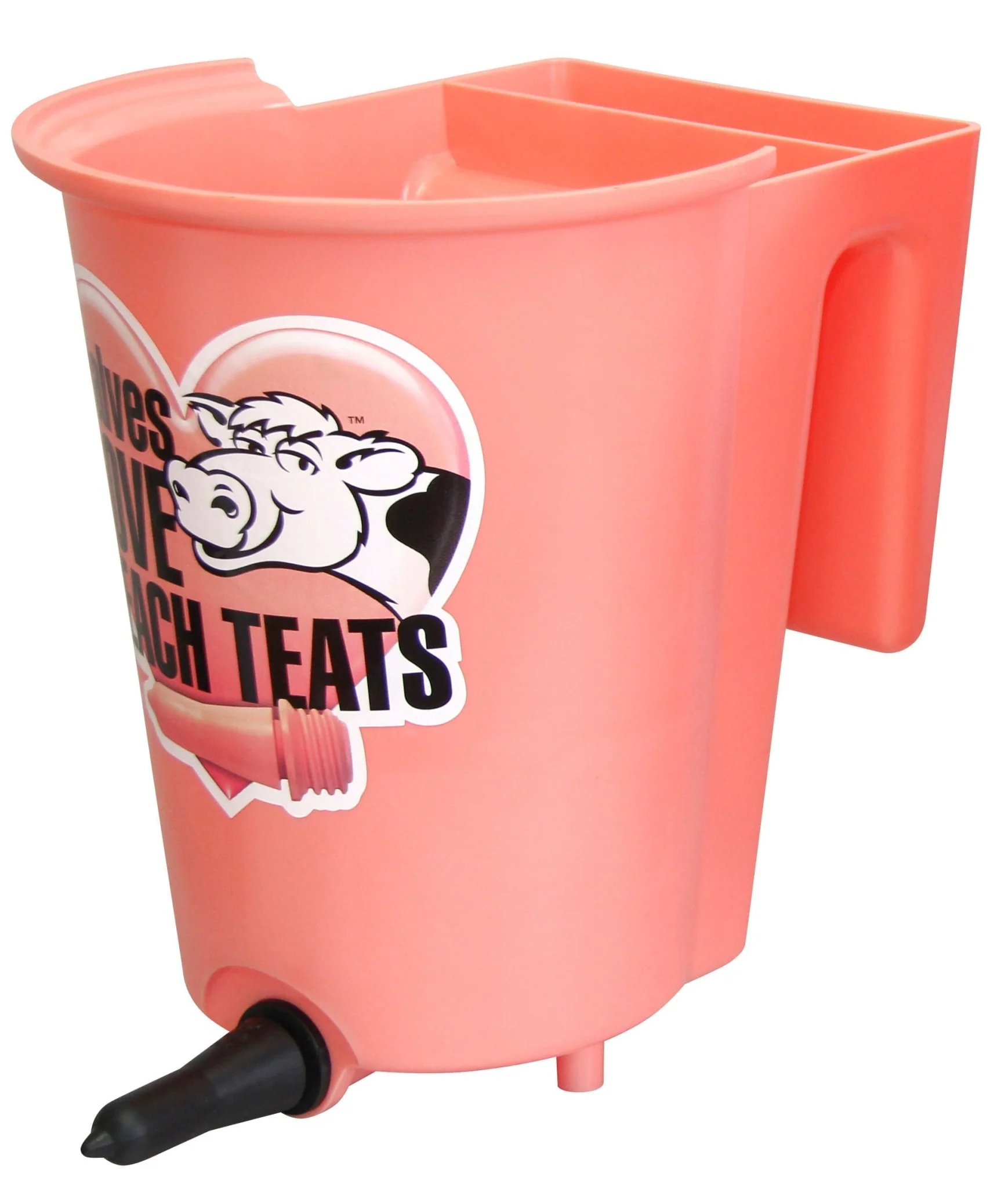PeachTeats Reversible Bucket Feeder, 6 qt - Pet's Shop