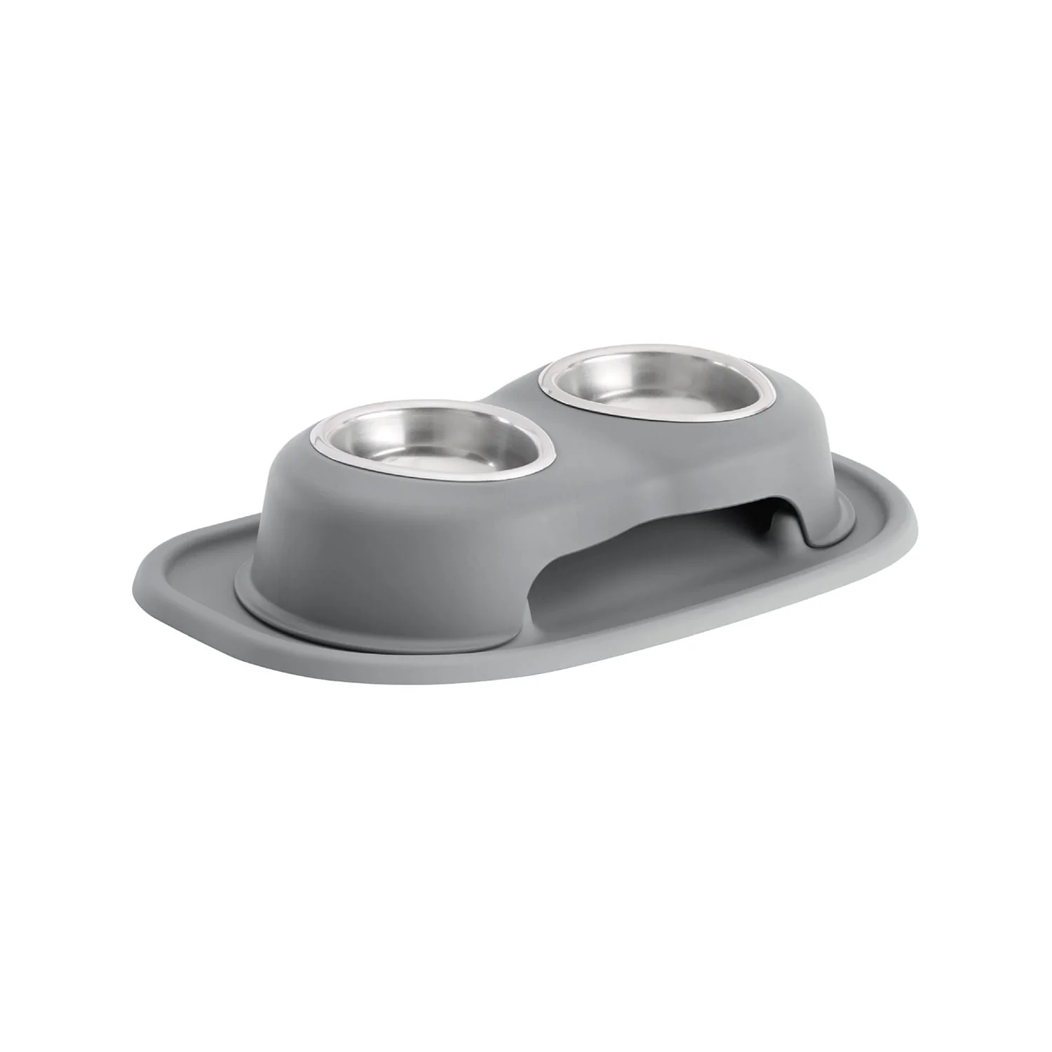 WeatherTech Double High Pet Feeding System, Stainless Steel - Pet's Shop