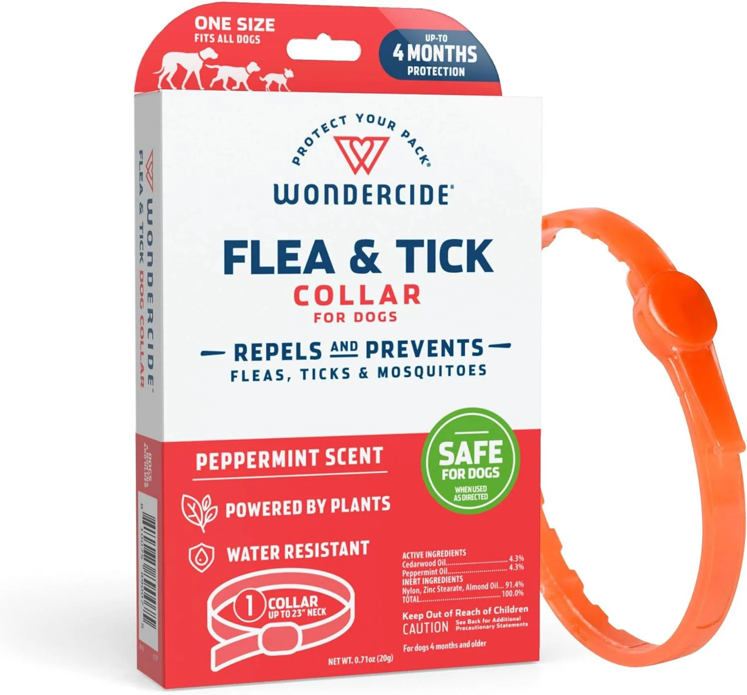 Wondercide Flea & Tick Collar for Dogs, Peppermint - Pet's Shop