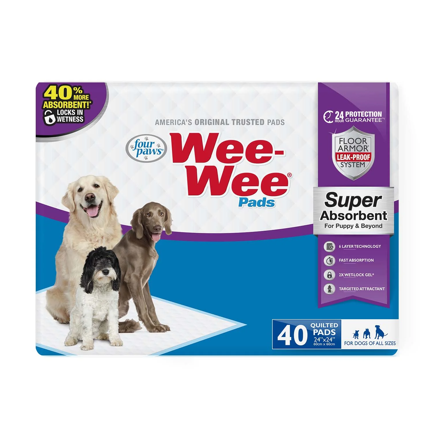 Wee-Wee Super Absorbent Pads for Dogs - Pet's Shop