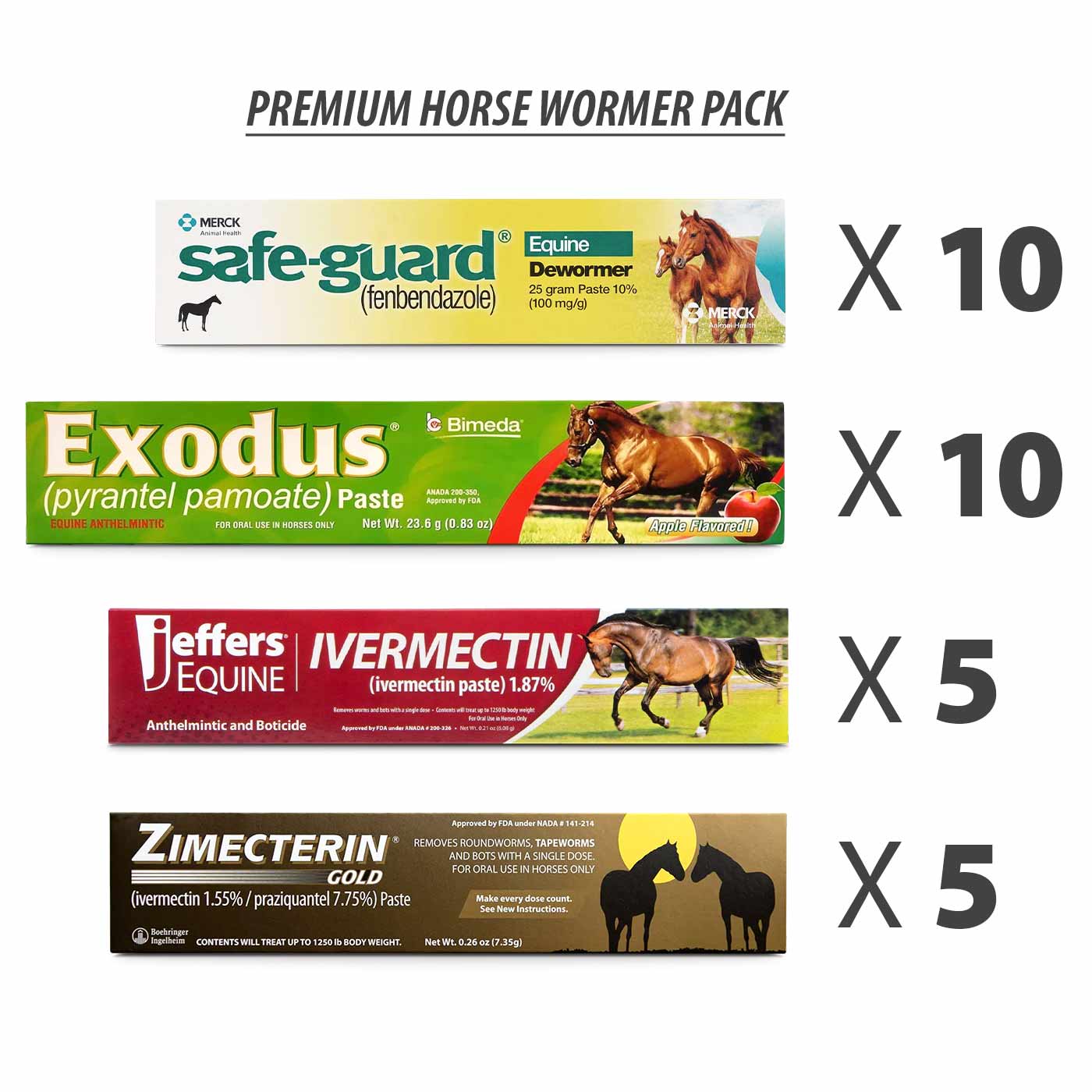 Premium Horse Wormer Kit for 5 Horses - Pet's Shop
