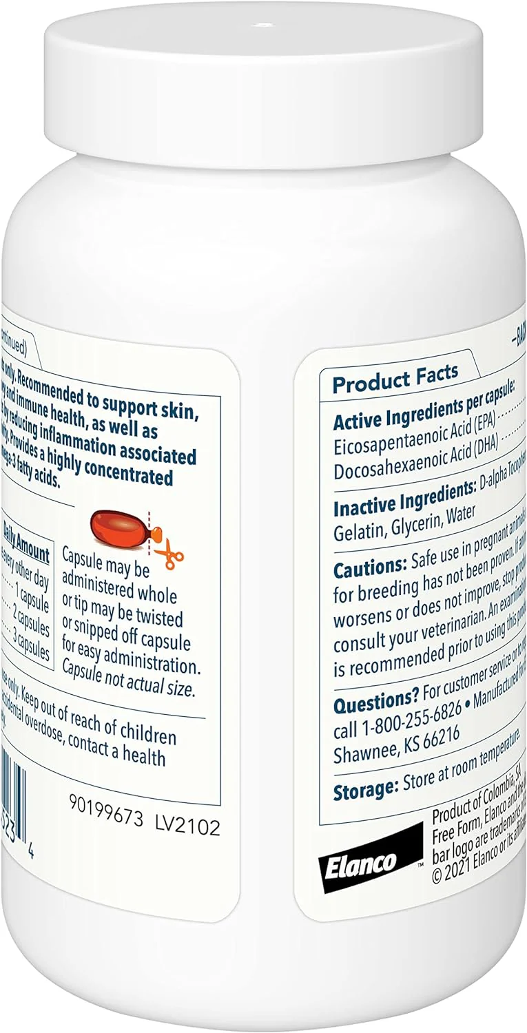 Free Form Omega-3 Fish Oil Snip Tip Capsules - Pet's Shop