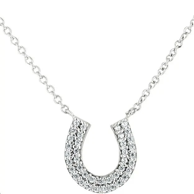 Women's Horseshoe Charm Necklace - Pet's Shop