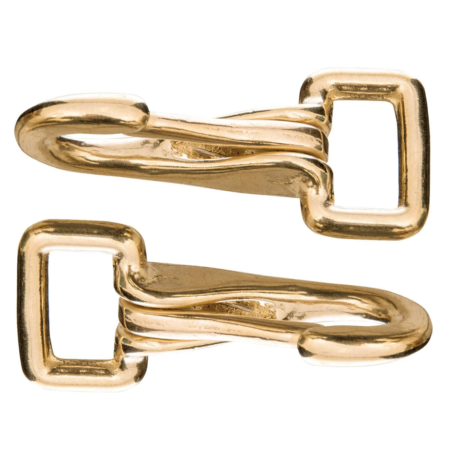 Solid Brass Rein Spring Snap with Flat Fixed Eye - Pet's Shop