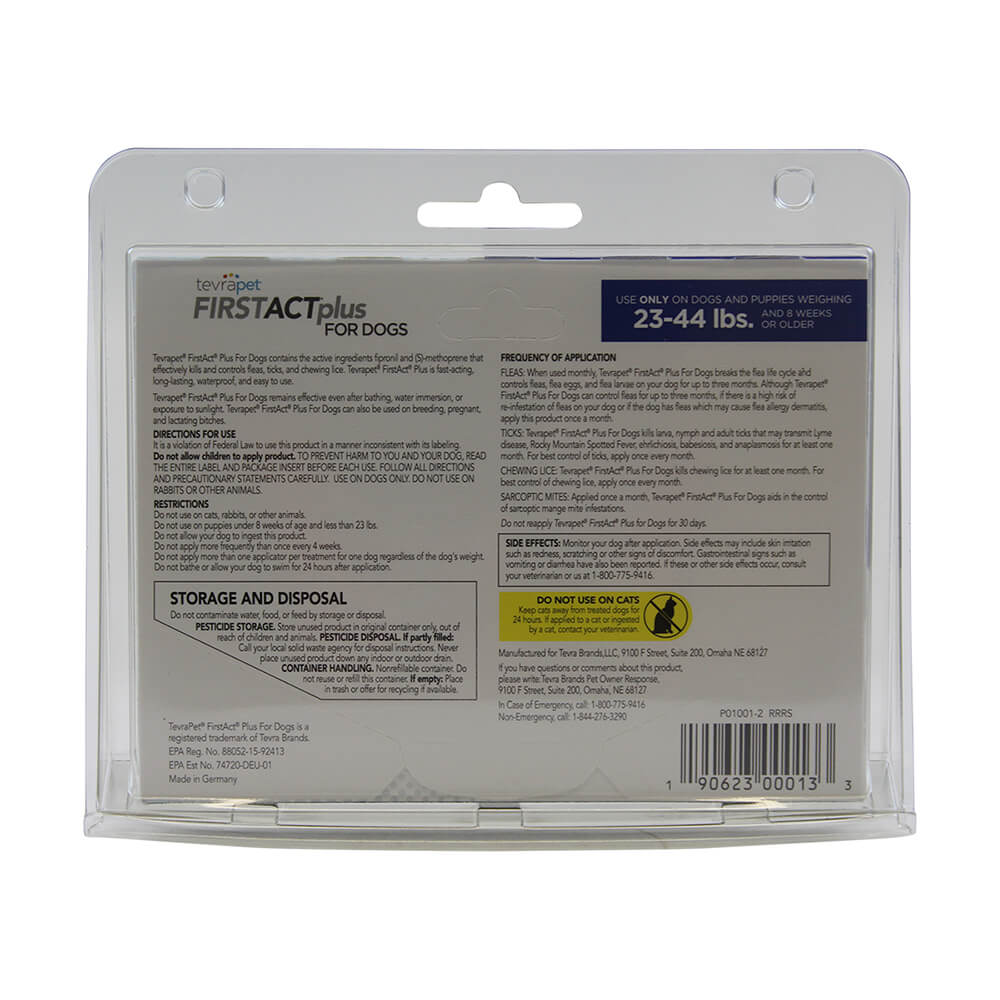 TevraPet FirstAct Plus for Dogs, 3 Month Supply - Pet's Shop