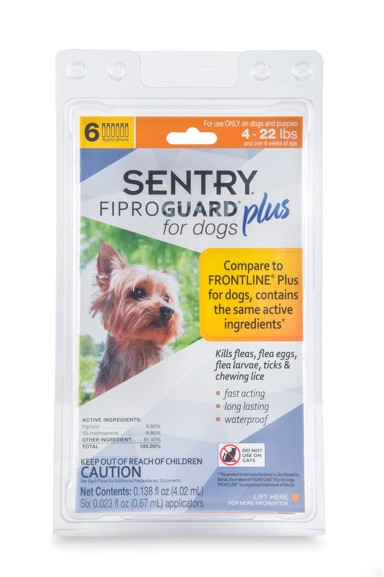 SENTRY Fiproguard Plus for Dogs, 6 Pack - Pet's Shop