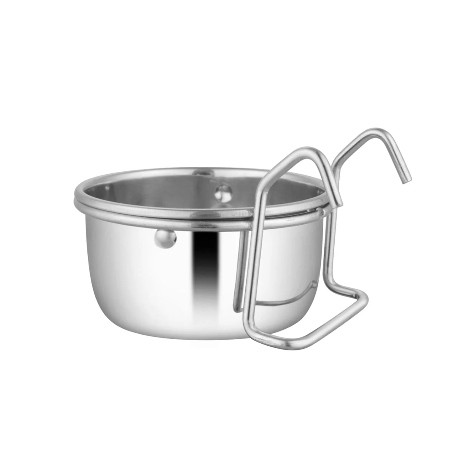 Stainless Steel Cage Cup Pet Feeders with Hooks - Pet's Shop