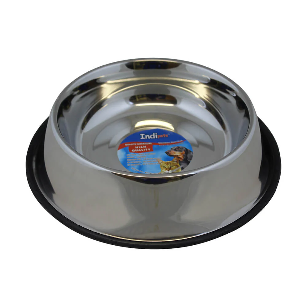 Indipets Non-Tip Stainless Steel Bowl - Pet's Shop