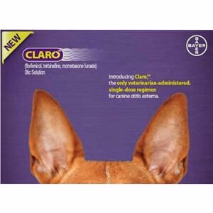 Rx Claro Single-Dose Otic solution for Dogs, 1ml Dose - Pet's Shop
