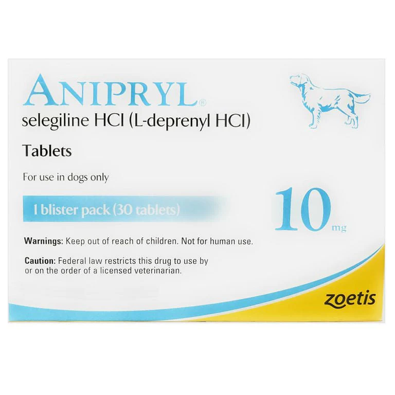 Rx Anipryl selegilline HCl (L-deprenyl HCl) Tablets for Dogs - Pet's Shop