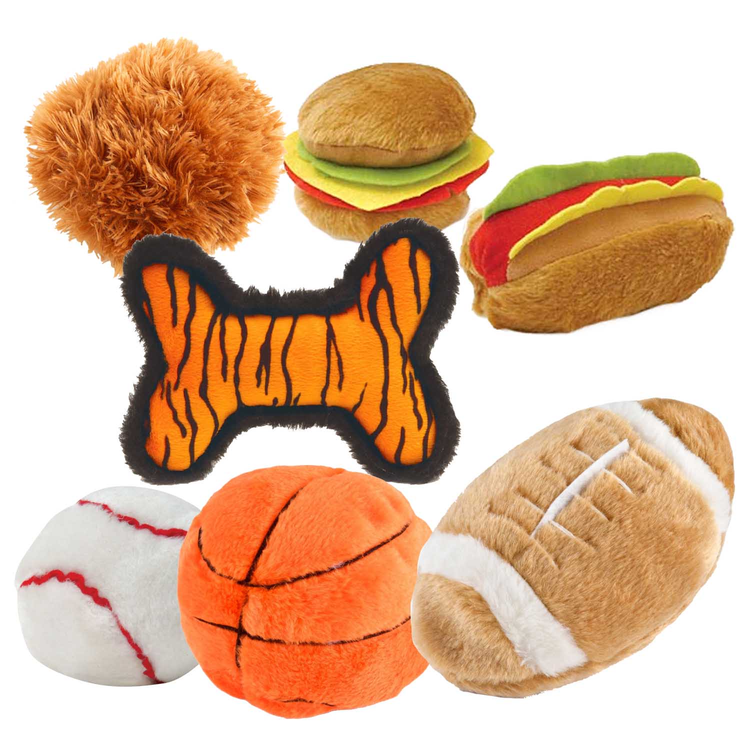 Plush Shapes Share the Love, 7 Piece Kit - Pet's Shop