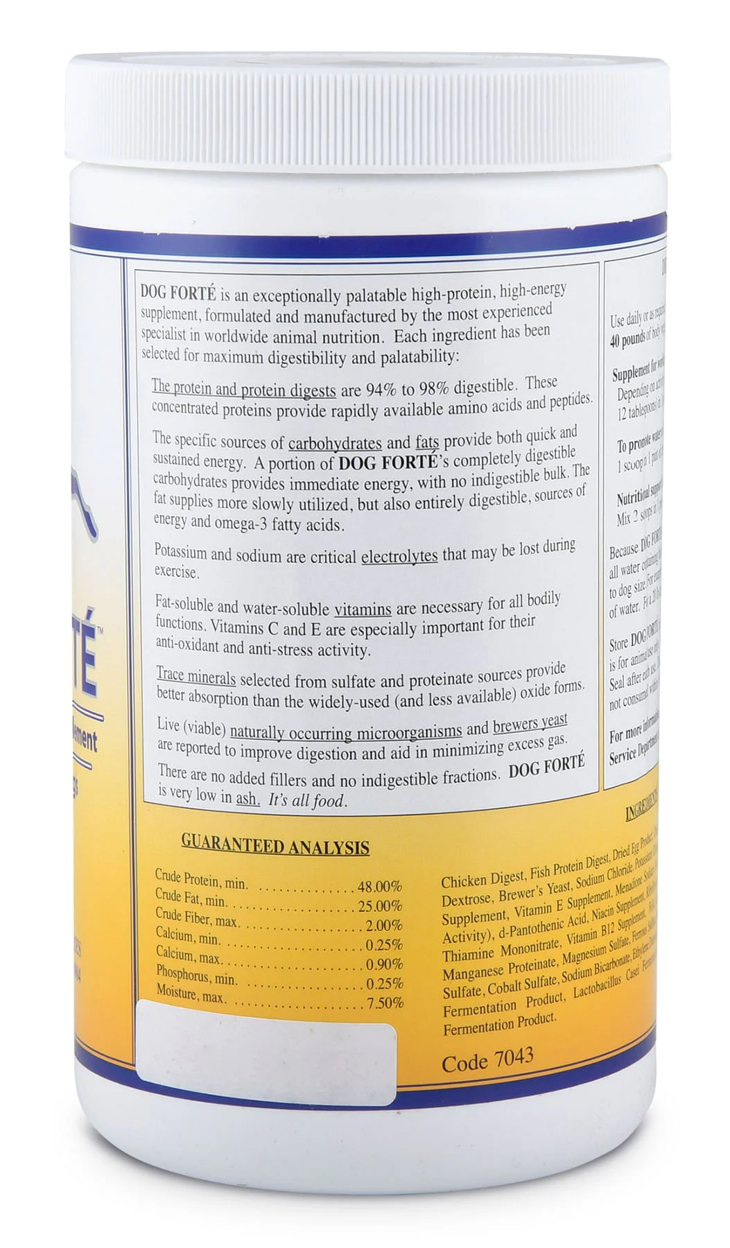 DOG FORTE Supplement - Pet's Shop