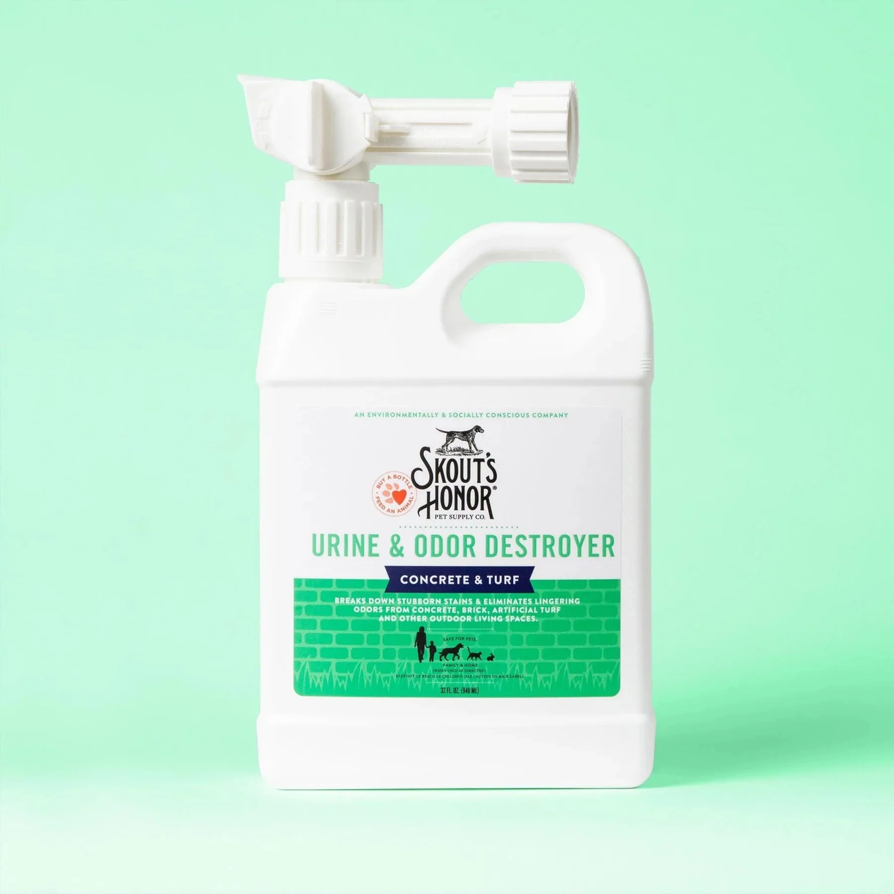 Skout's Honor Urine & Odor Destroyer, Concrete & Turf, 32 oz - Pet's Shop
