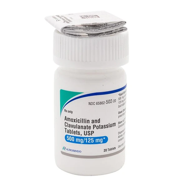 Rx Amoxicillin & Clavulanate Potassium (Generic) Tablets for Dogs & Cats, 125mg - Pet's Shop