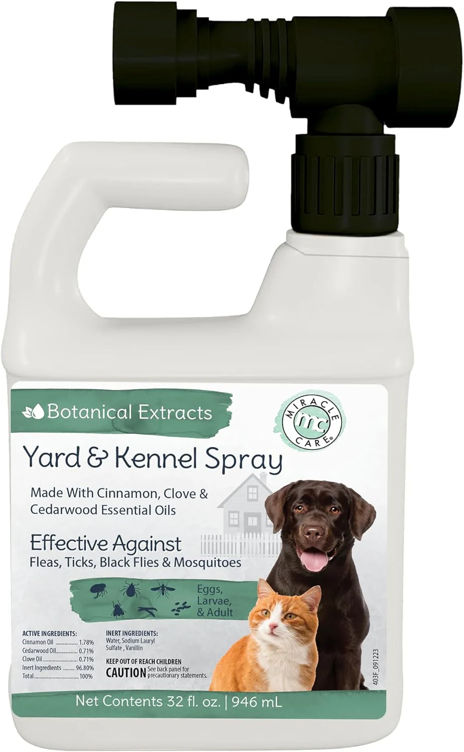 Natural Yard and Kennel Spray, 32 oz - Pet's Shop