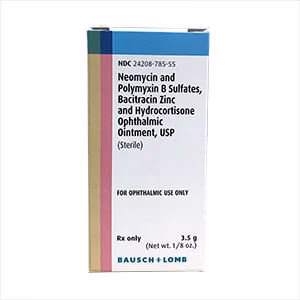Rx Neo/Poly/Bac with Hydrocortisone, Ophthalmic Ointment, 3.5gm - Pet's Shop