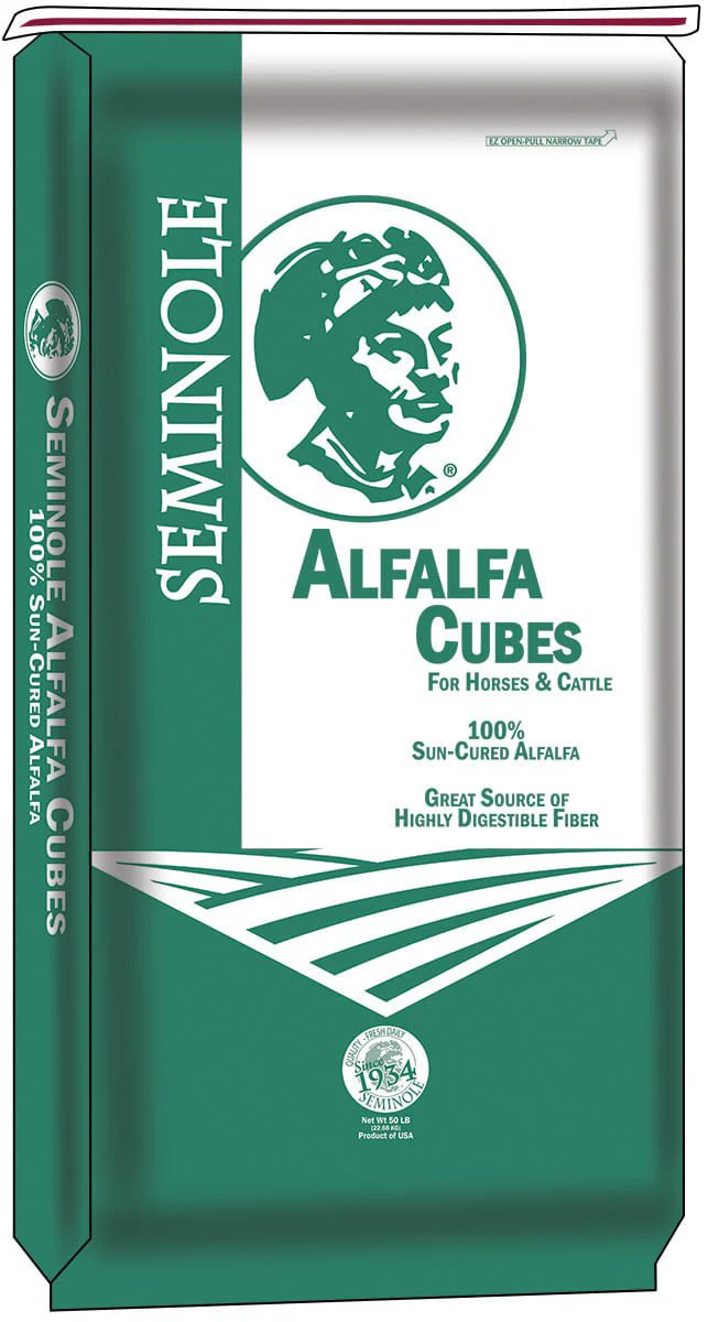 Seminole Alfalfa Cubes, 50 lbs - Pet's Shop