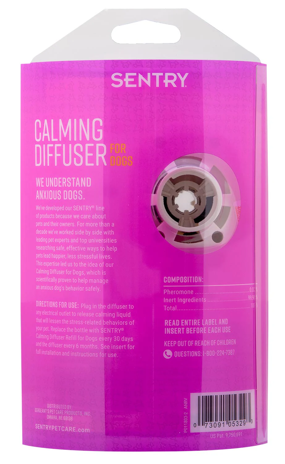 SENTRY Calming Diffuser Kit & Refills for Dogs - Pet's Shop