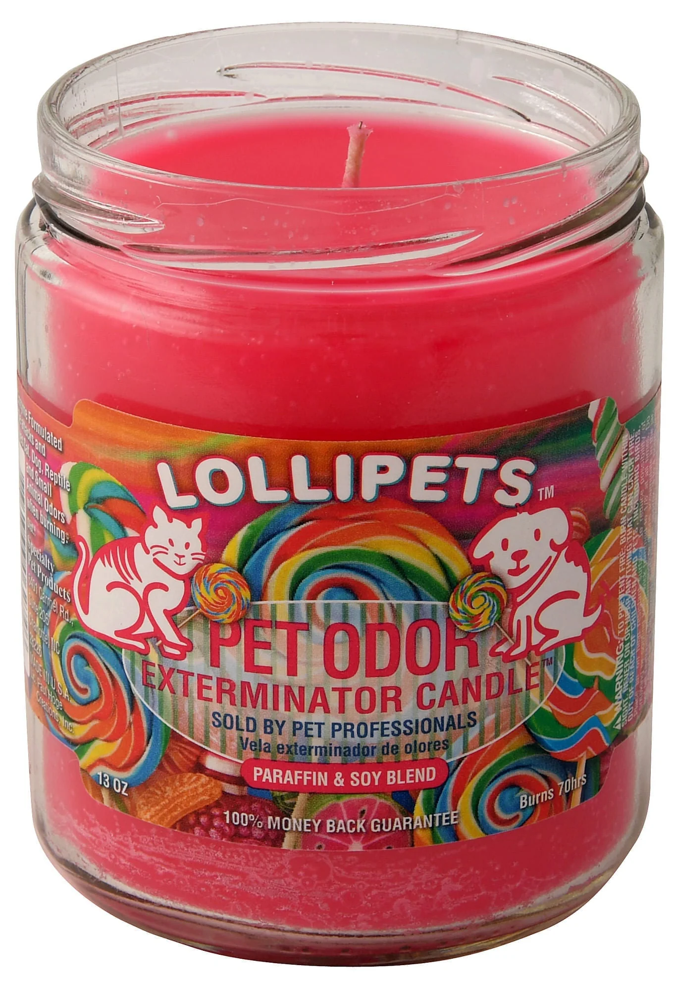 Pet Odor Exterminator Candle, Lollipets, 13 oz - Pet's Shop