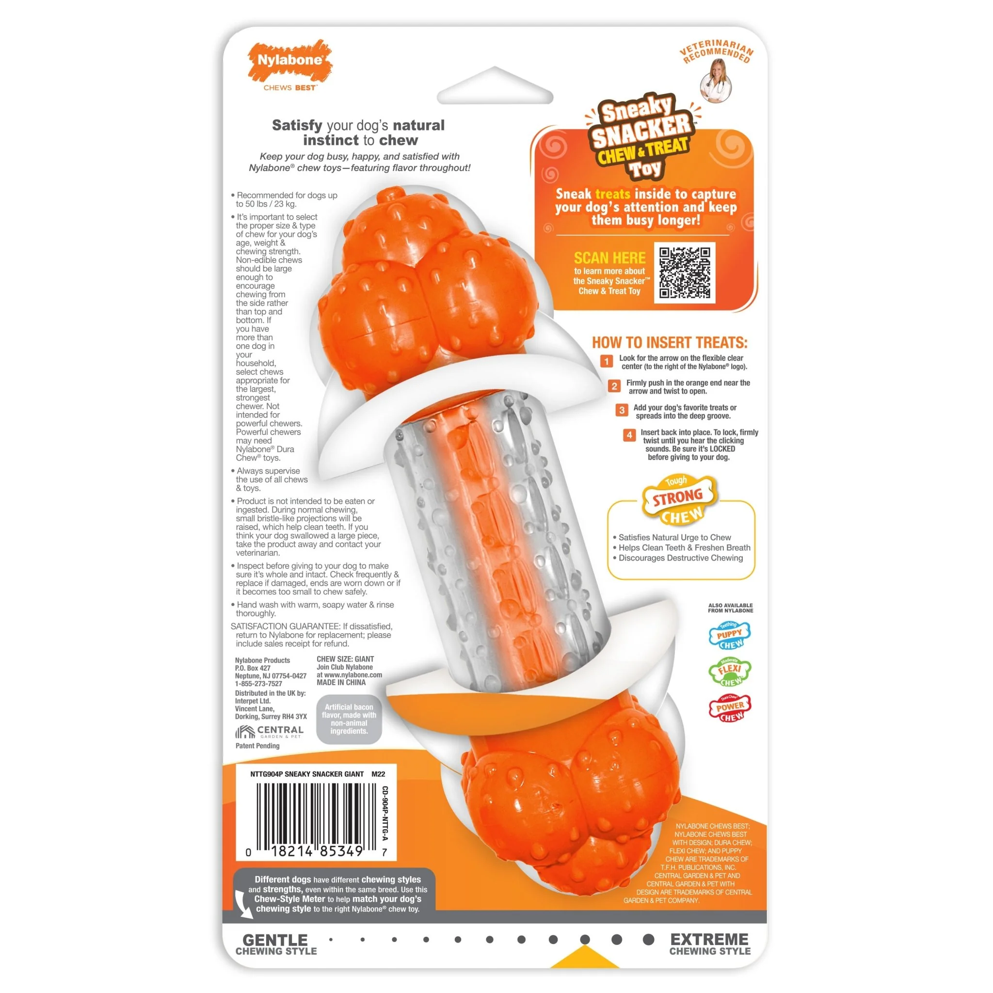 Sneaky Snacker Dog Treat Toy, Bacon - Pet's Shop